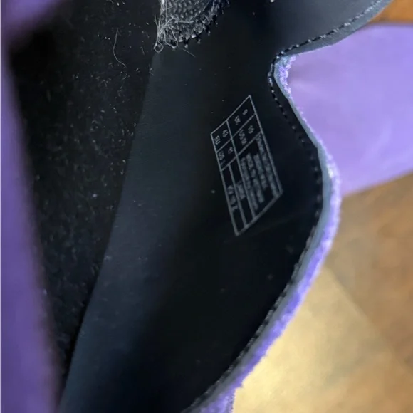 Dr. Martens Purple Suede Slip-On clogs - Picture 6 of 7